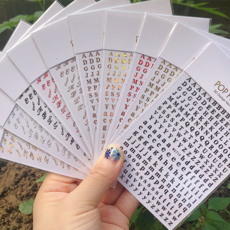 Resin Art Equipment - 1 Stück neue englische Alphabet Nail