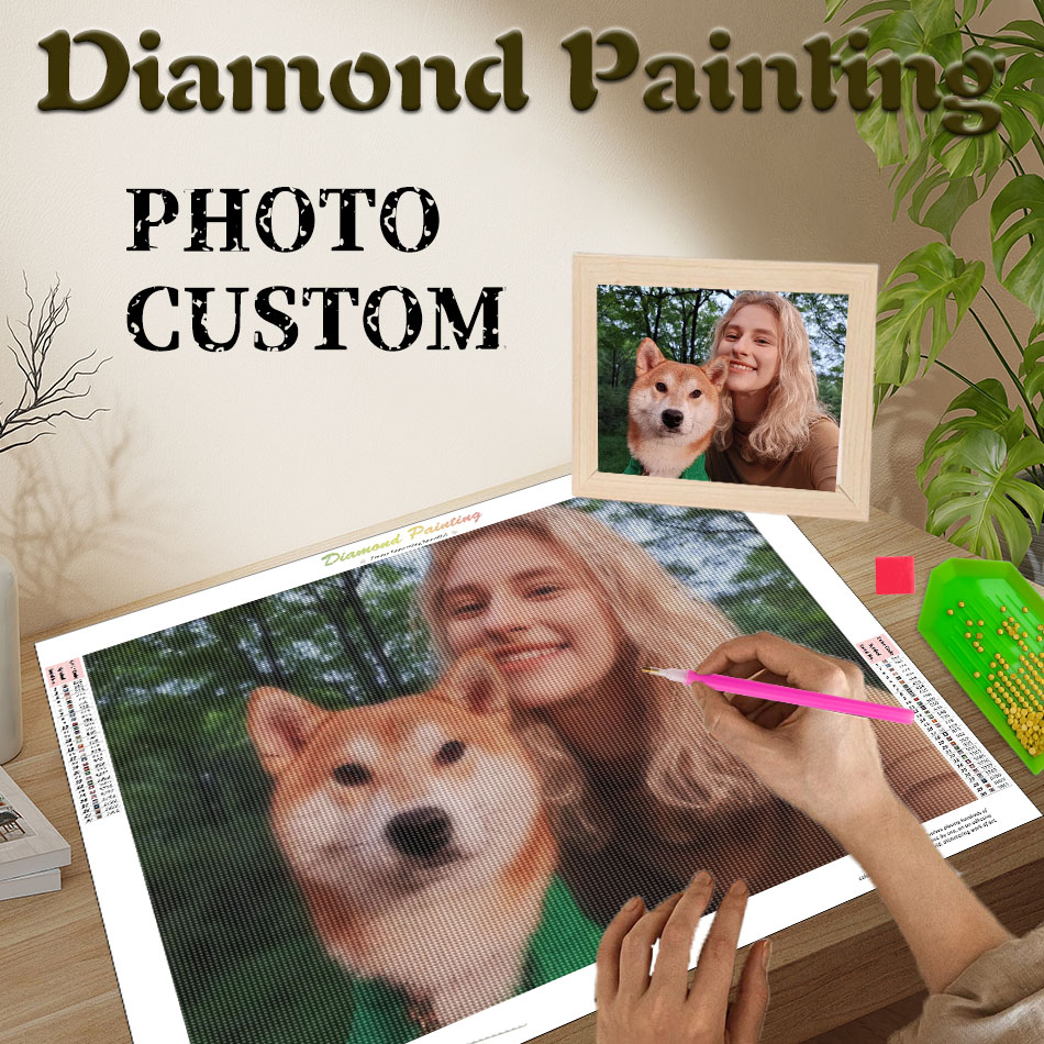 Resin Art Gift For Wedding - PhotoCustom Diamantmalerei Wandkunst DIY Handwerk Benutzerdefinierte