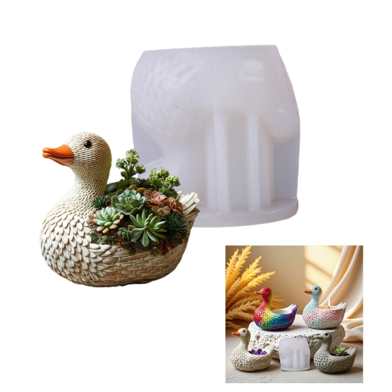 Resin Art Unique Ideas - Wiederverwendbares Silikon -Entenform -Silikontextur für handgefertigte