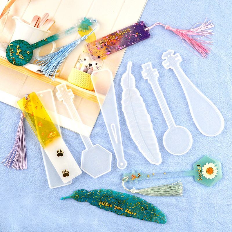 Resin Art Bookmark - DIY UV Silikon Form Lesezeichen Epoxy