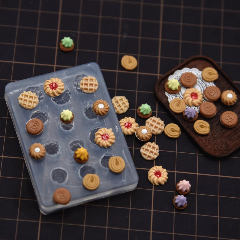 Resin Art Clay - Mini Keks Brot Silikon Form DIY