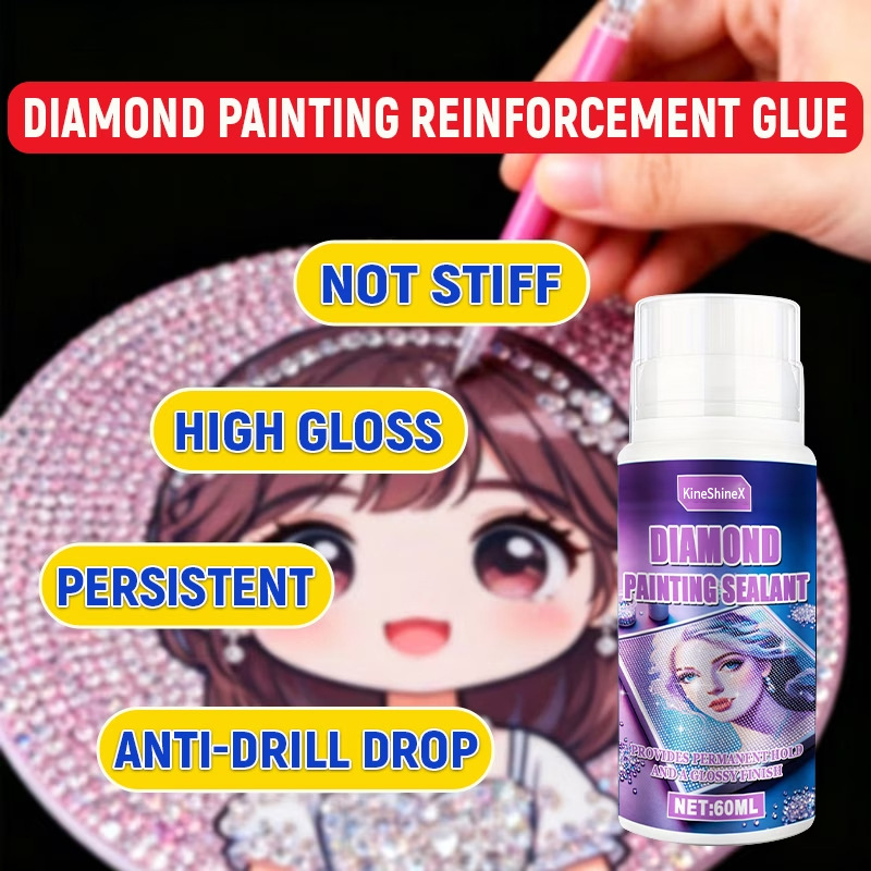 Resin Art Supplies - 2 Stück Diamantmalerei-Versiegelungsmittel und Aufheller (60ml*2)