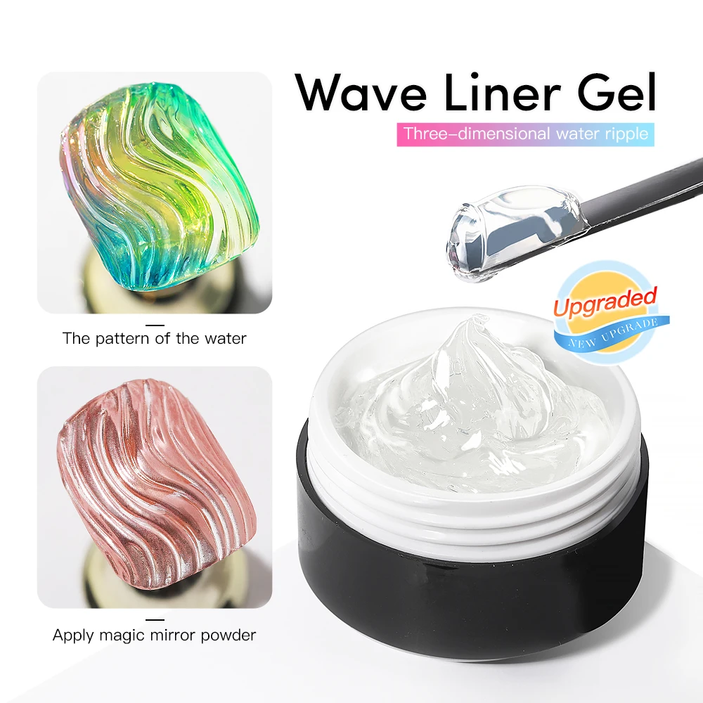 Resin Art Varnish - 15ml Wave Liner Gel Nagellack Semi