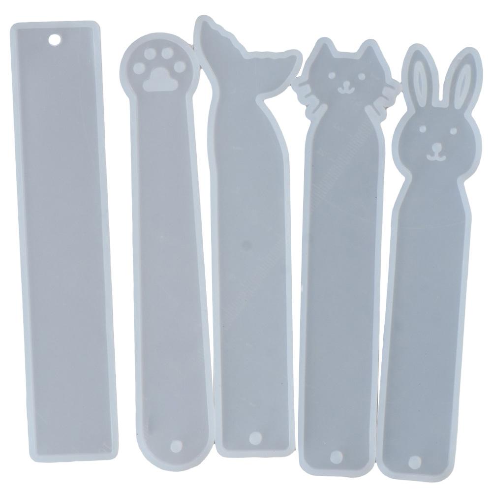 Resin Art Bookmark - 5er-Pack Kunsthandwerk zur Herstellung von Katzenklauen,