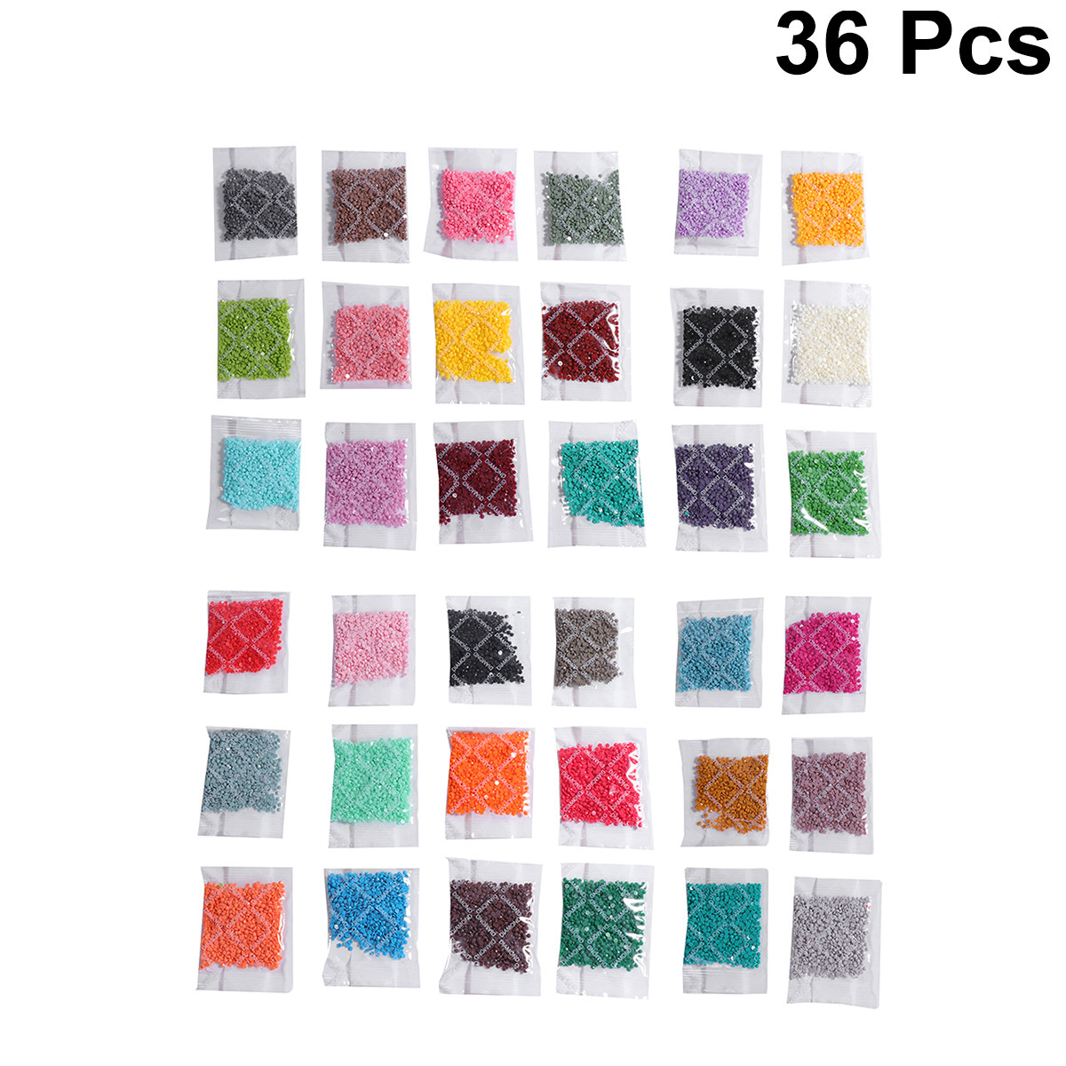 Resin Art Supplies - 36 Stück runde Diamant-Strasssteine aus Kunstharz