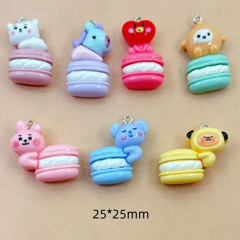 Resin Art Supplies - 10 Stück gemischte Cartoon-Harzanhänger, kleine Deko-Anhänger