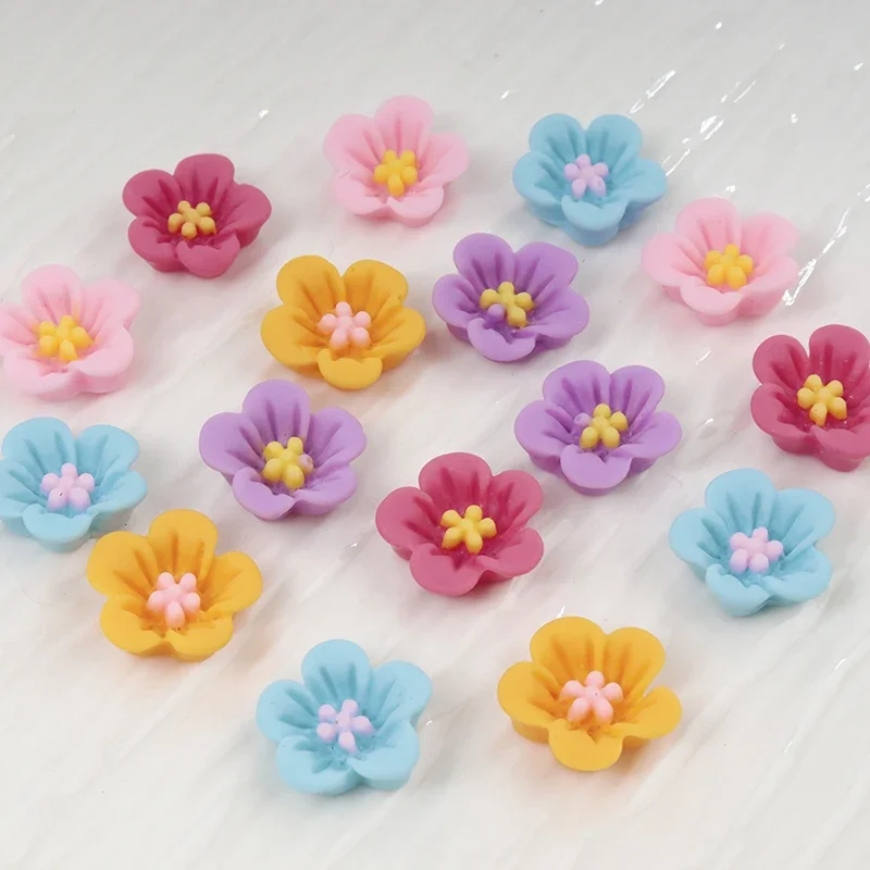 50 Stück Mini-Blumen-Nagelkuns – Resin Art Earrings Material Bewertung und Preis