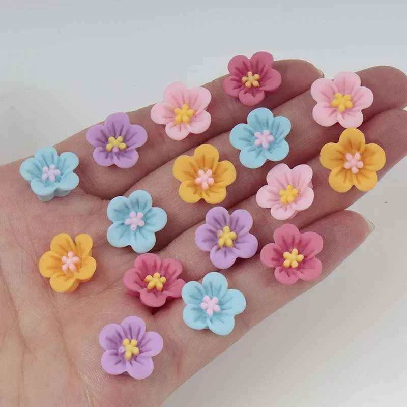 50 Stück Mini-Blumen-Nagelkuns – Resin Art Earrings Material Bewertung und Preis