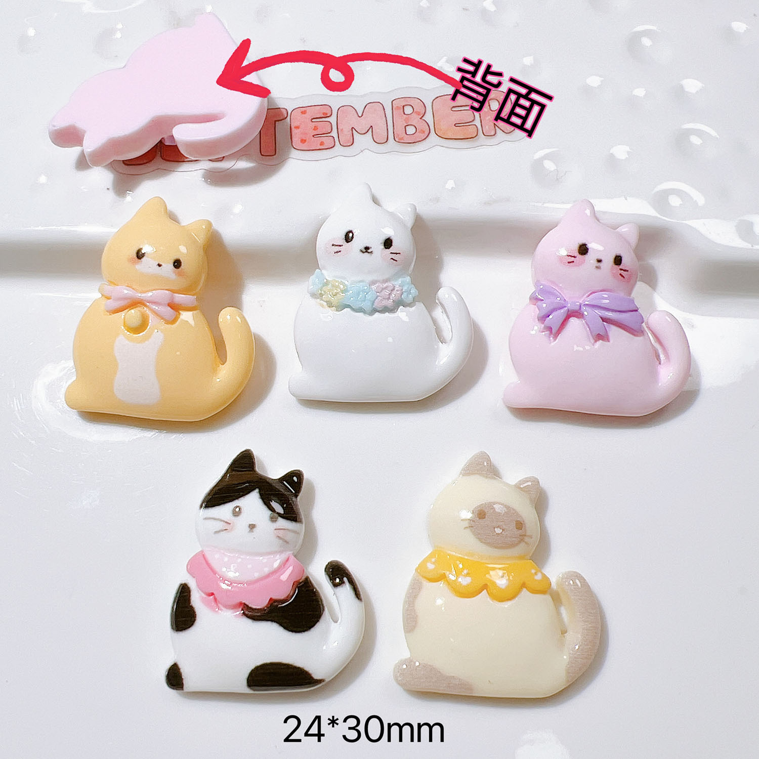 10/20 Stücke Nette Bowknot Kat – Resin Art Earrings Material Bewertung und Preis