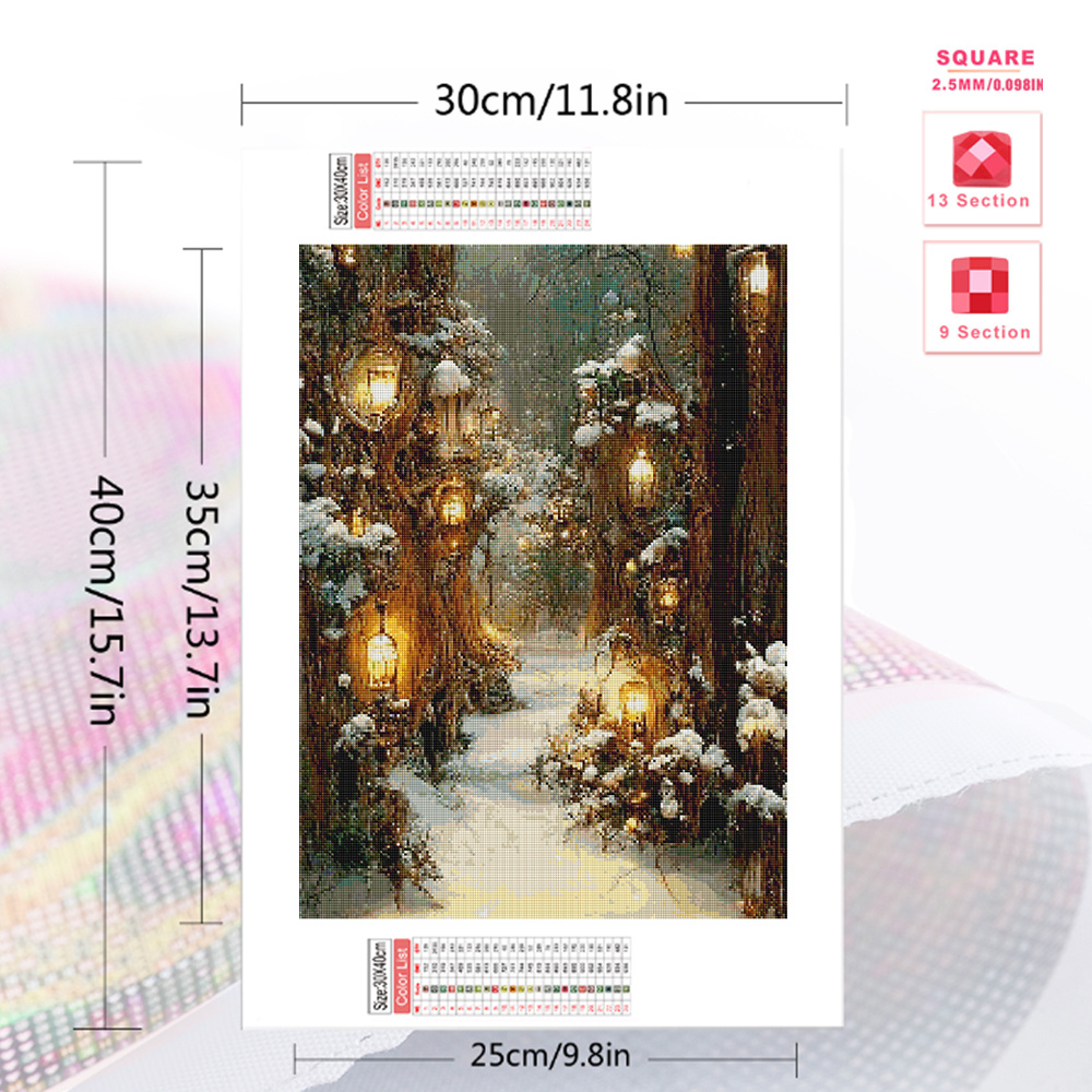 Huacan Diy Diamant Mosaik Wint – Resin Art Wallpaper Bewertung und Preis