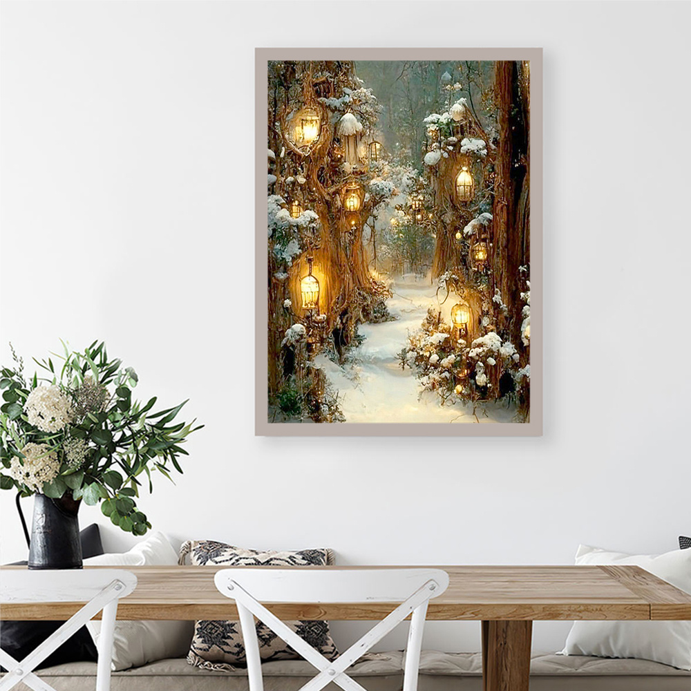 Huacan Diy Diamant Mosaik Wint – Resin Art Wallpaper Bewertung und Preis