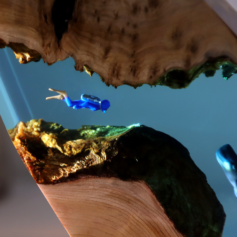 Neue Unterwasser-Höhlen-Wal-Ta – Resin Art For Anniversary Gift Bewertung und Preis