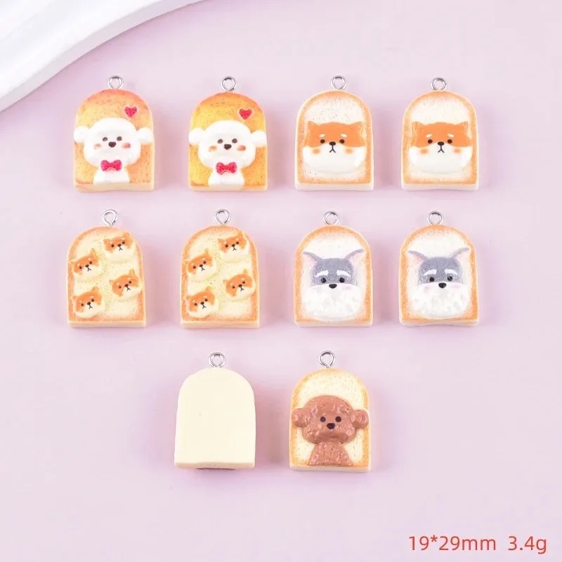 10 Stück niedliche Toast-Hund- – Resin Art Supplies Bewertung und Preis