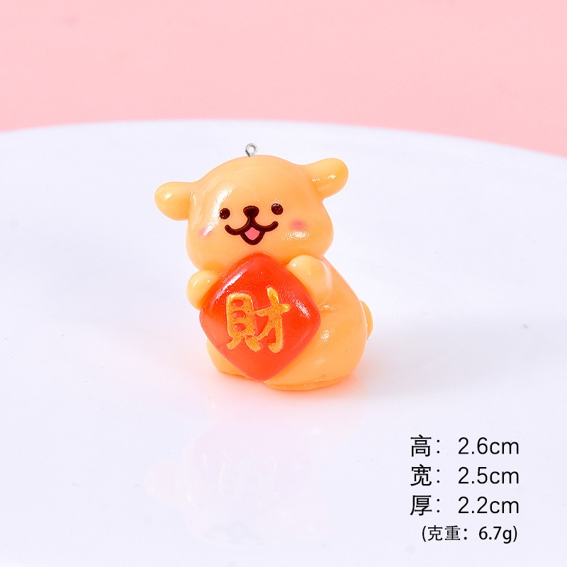 5 Stück Cartoon-Hunde-Harzanhä – Resin Art Earrings Material Bewertung und Preis