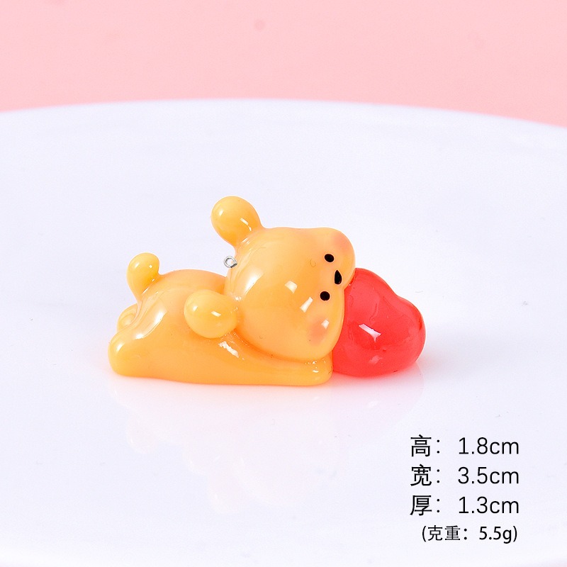 5 Stück Cartoon-Hunde-Harzanhä – Resin Art Earrings Material Bewertung und Preis