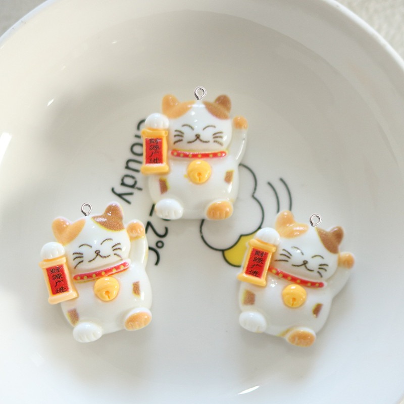 10 Stücke Nette Glänzende Katz – Resin Art Earrings Material Bewertung und Preis