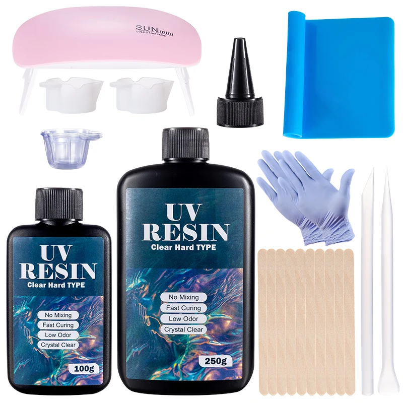 Hartes UV-Harz-Kleber-Set, sch – Resin Art Equipment Bewertung und Preis