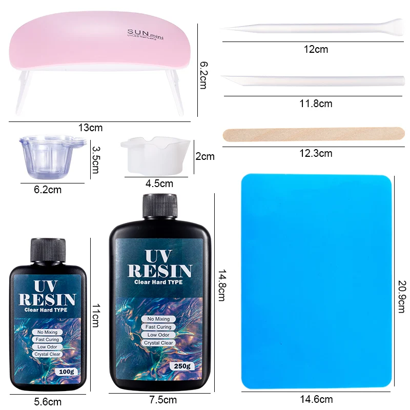 Hartes UV-Harz-Kleber-Set, sch – Resin Art Equipment Bewertung und Preis