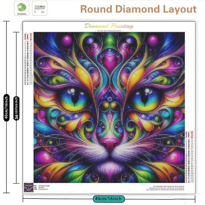 GATYZTORY Neues Katzengesicht  – Resin Art Wallpaper Bewertung und Preis
