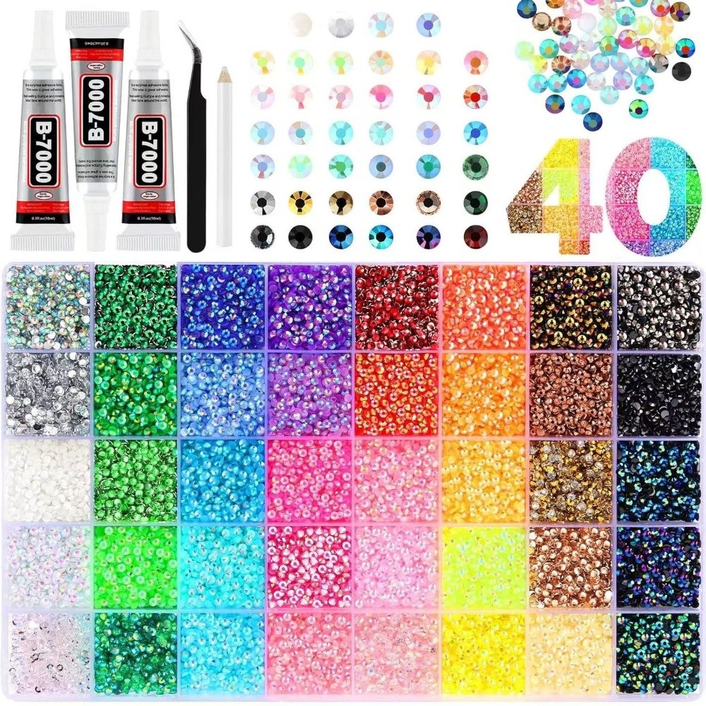 Mehrfarbiges Harz-Strass-Set D – Resin Art Supplies Bewertung und Preis