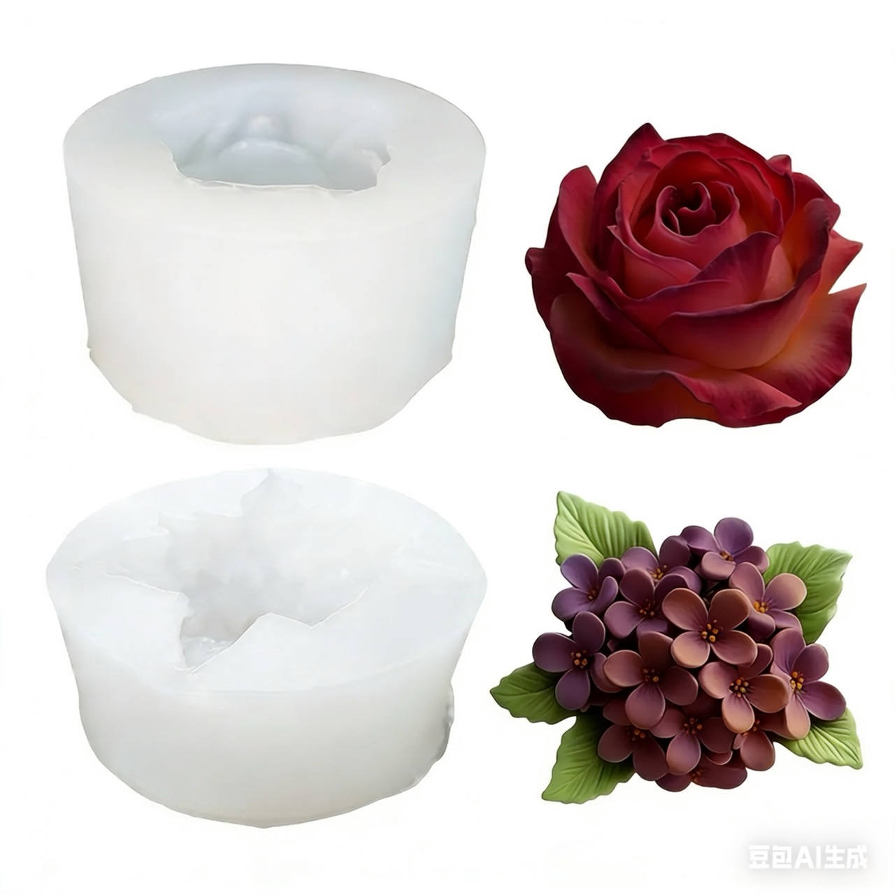 2 Stück 3D-Silikonformen mit R – Resin Art Gift For Wedding Bewertung und Preis