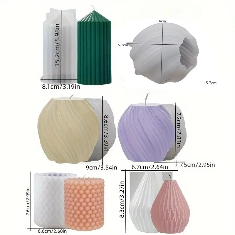 3D-Spiralgestreifte Silikonfor – Resin Art Clay Bewertung und Preis