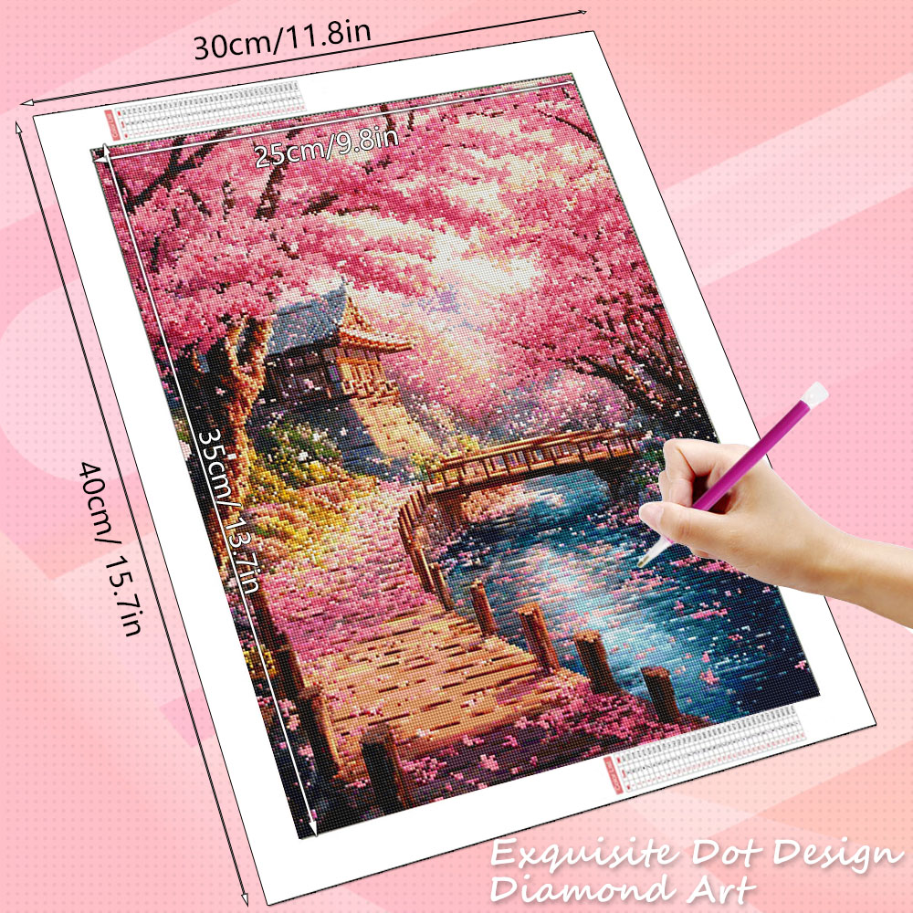 HUACAN Diamantkunst Haus-Lands – Resin Art Wallpaper Bewertung und Preis