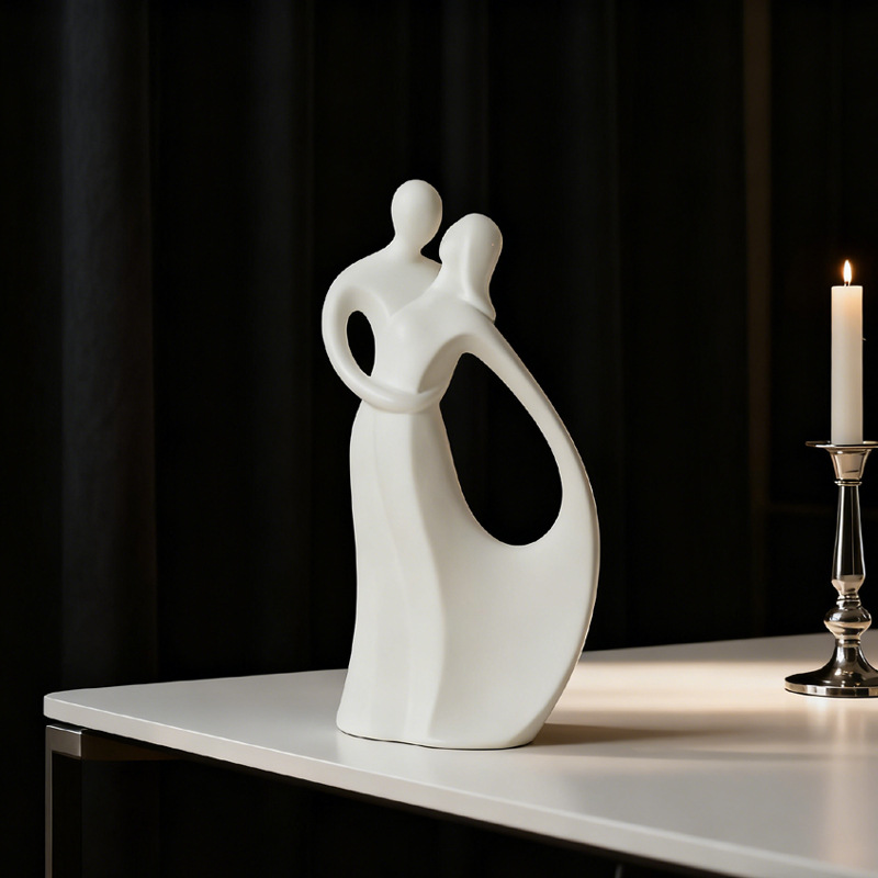 Nordische Keramik-Skulptur von – Resin Art Gift For Wedding Bewertung und Preis