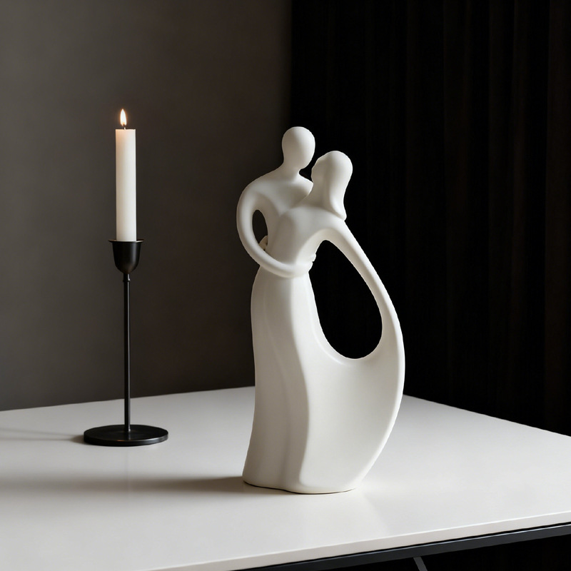Nordische Keramik-Skulptur von – Resin Art Gift For Wedding Bewertung und Preis