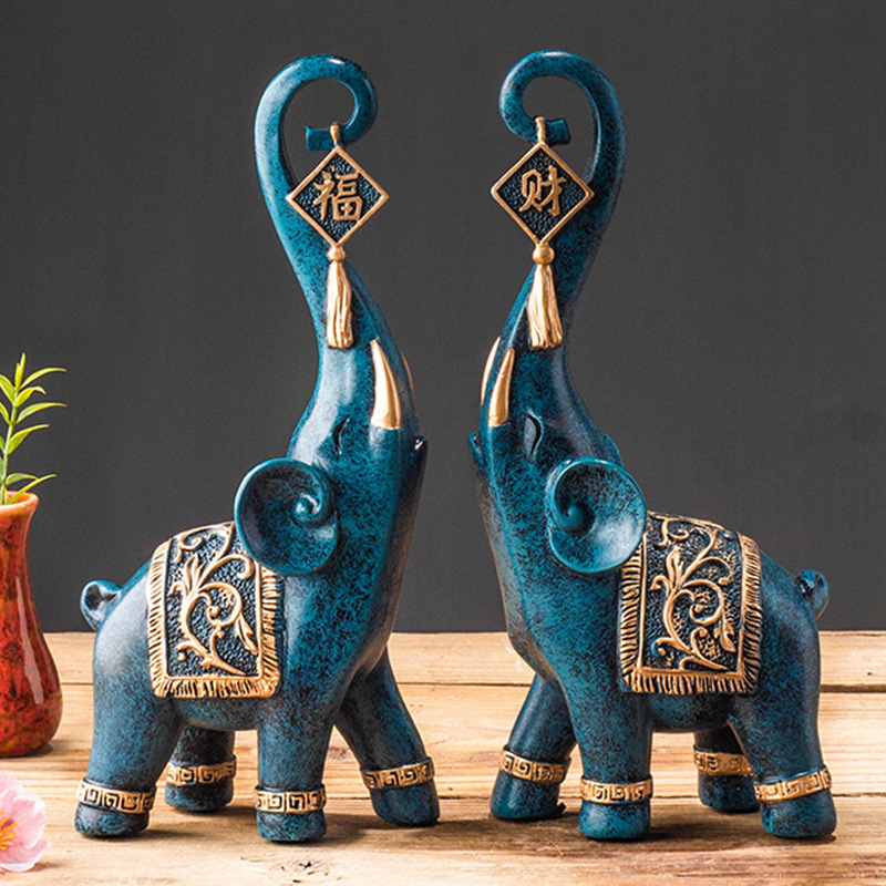 Ein Paar Glücksbringende Elefa – Resin Art For Anniversary Gift Bewertung und Preis