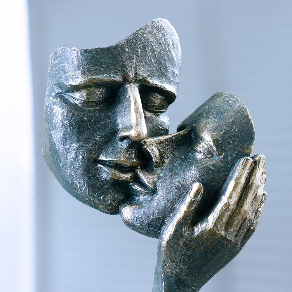 Küssende Gesichtsmasken-Skulpt – Resin Art Unique Ideas Bewertung und Preis