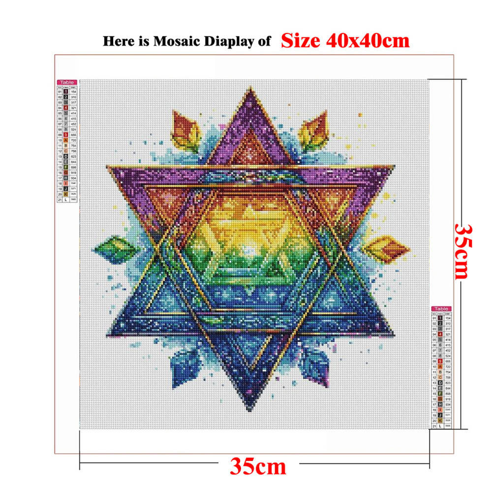 DIY Diamantmalerei Davidstern  – Resin Art Wallpaper Bewertung und Preis