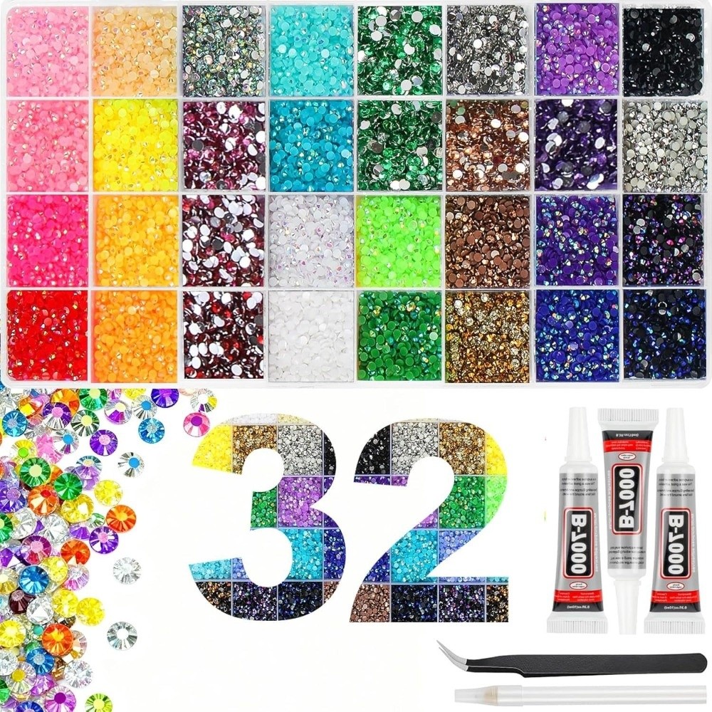 Mehrfarbiges Harz-Strass-Set F – Resin Art Supplies Bewertung und Preis